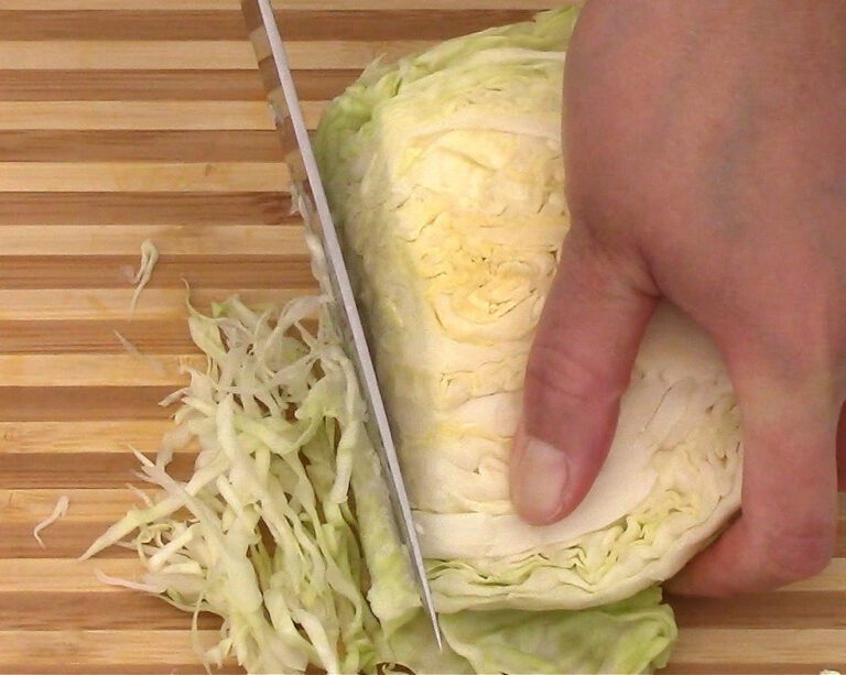 shredded cabbage